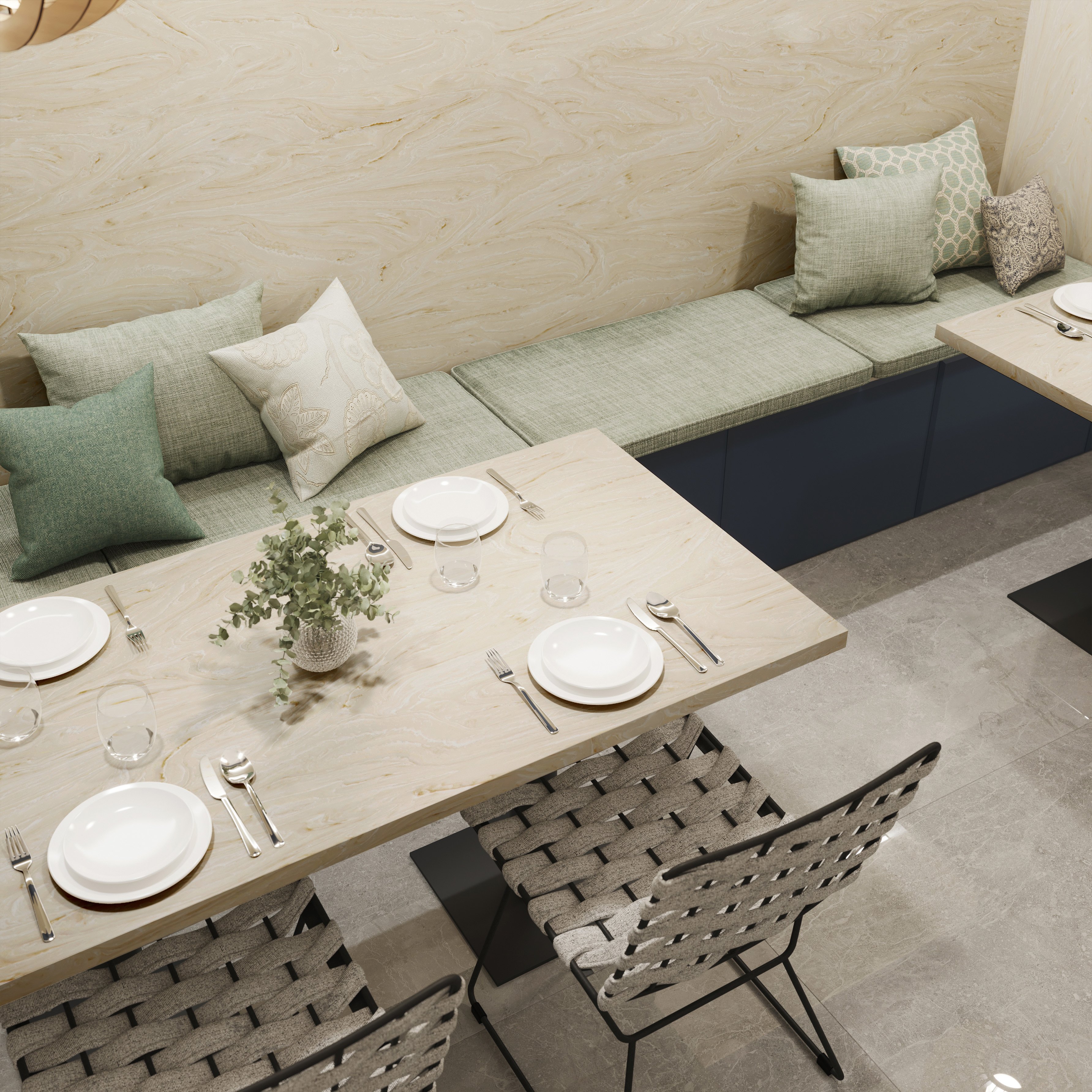 LUXURY Series Coffee Cream: Planchas de Solid Surface Krion® 